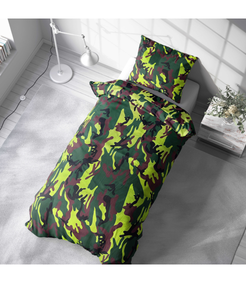 Vienvietīgas gultas veļas komplekti "Camouflage". Bērnu gultas veļa