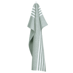 Virtuves dvieļi „Olive Kitchen Towel“. Virtuves dvieļi. Pelēkzaļš virtuves dvielis ar dažāda platuma baltām svītrām