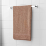 Vannas dvielis „Brown Economic Towel“. Dvieļi, 60x35 cm, 100x45 cm. Silts kafijas toņa dvielis vienmērīgā brūnā krāsā