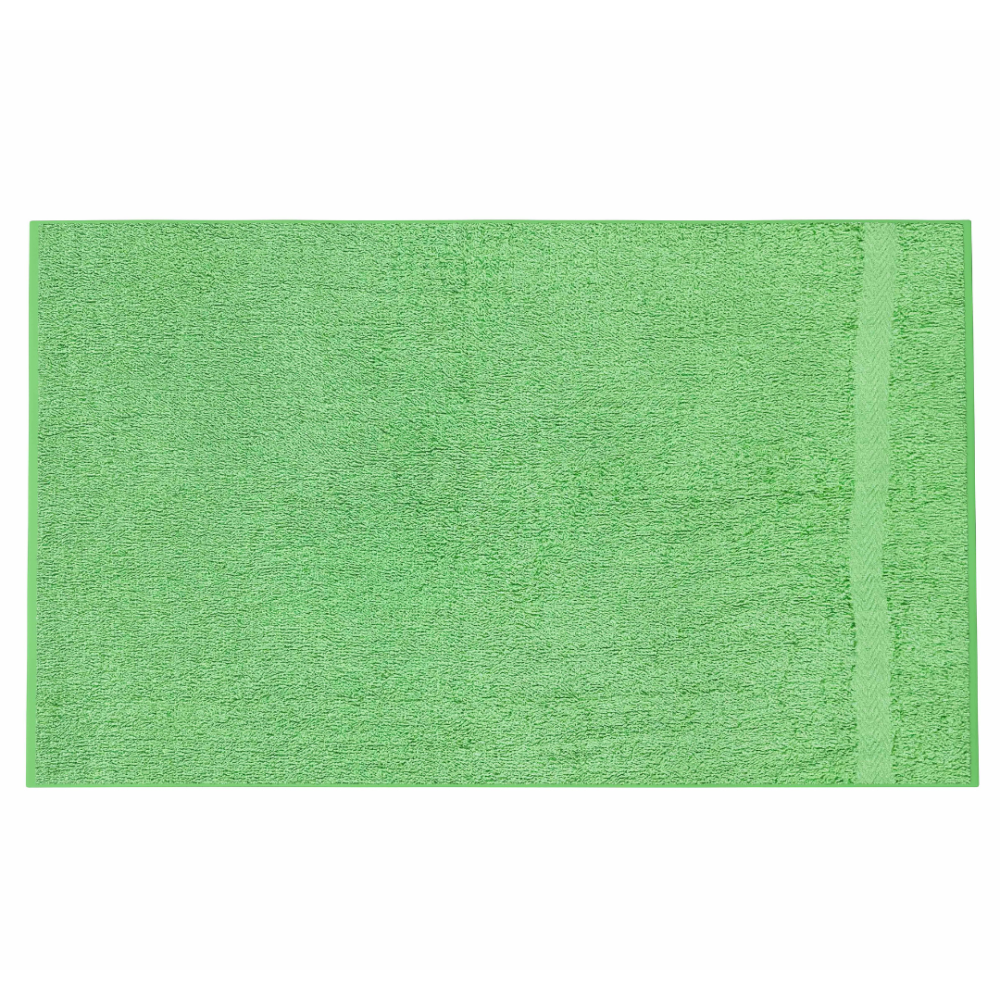 Vannas dvielis „Green Economic Towel“. Dvieļi, 60x35 cm, 100x45 cm. Ar strukturētu virsmu zaļš dvielis bez izteiksmīgiem rakstiem