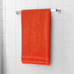 Vannas dvielis „Orange Economic Towel“. Dvieļi, 60x35 cm, 100x45 cm. Vienkrāsains oranžs dvielis bez rakstiem.