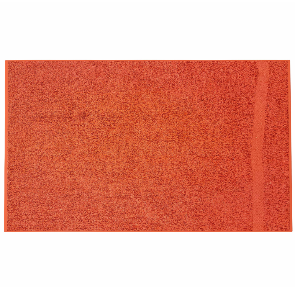 Vannas dvielis „Orange Economic Towel“. Dvieļi, 60x35 cm, 100x45 cm. Spilgts oranžs dvielis minimālistiskā stilā.