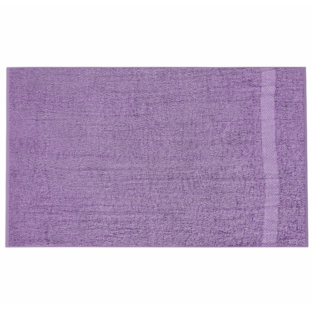 Vannas dvielis „Purple Economic Towel“, 60x35 cm, 100x45 cm. Minimālistisks violeti dvielis mūsdienīgā vannas interjerā