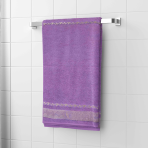Vannas dvielis „Violet olympian“. Dvieļi, 50x100 cm, 70x140 cm. Elegants dvielis, kas rada mājīgu un stilīgu vannas istabas atmosfēru.