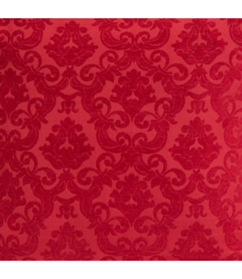 Žakarda audums „Red baroque“. Audumi